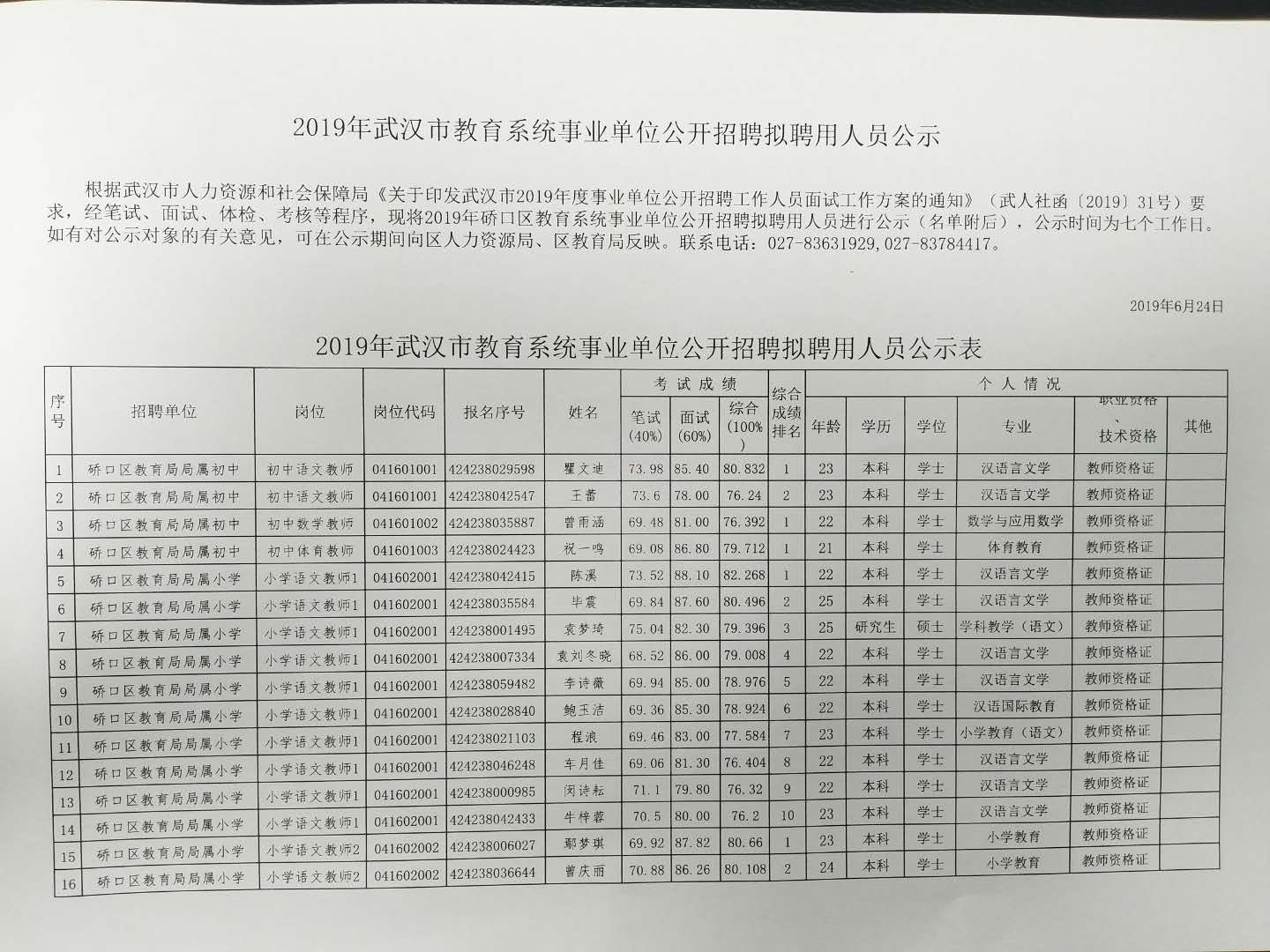 武汉事业单位公示名单，透明公开迈出公平与信任的关键一步