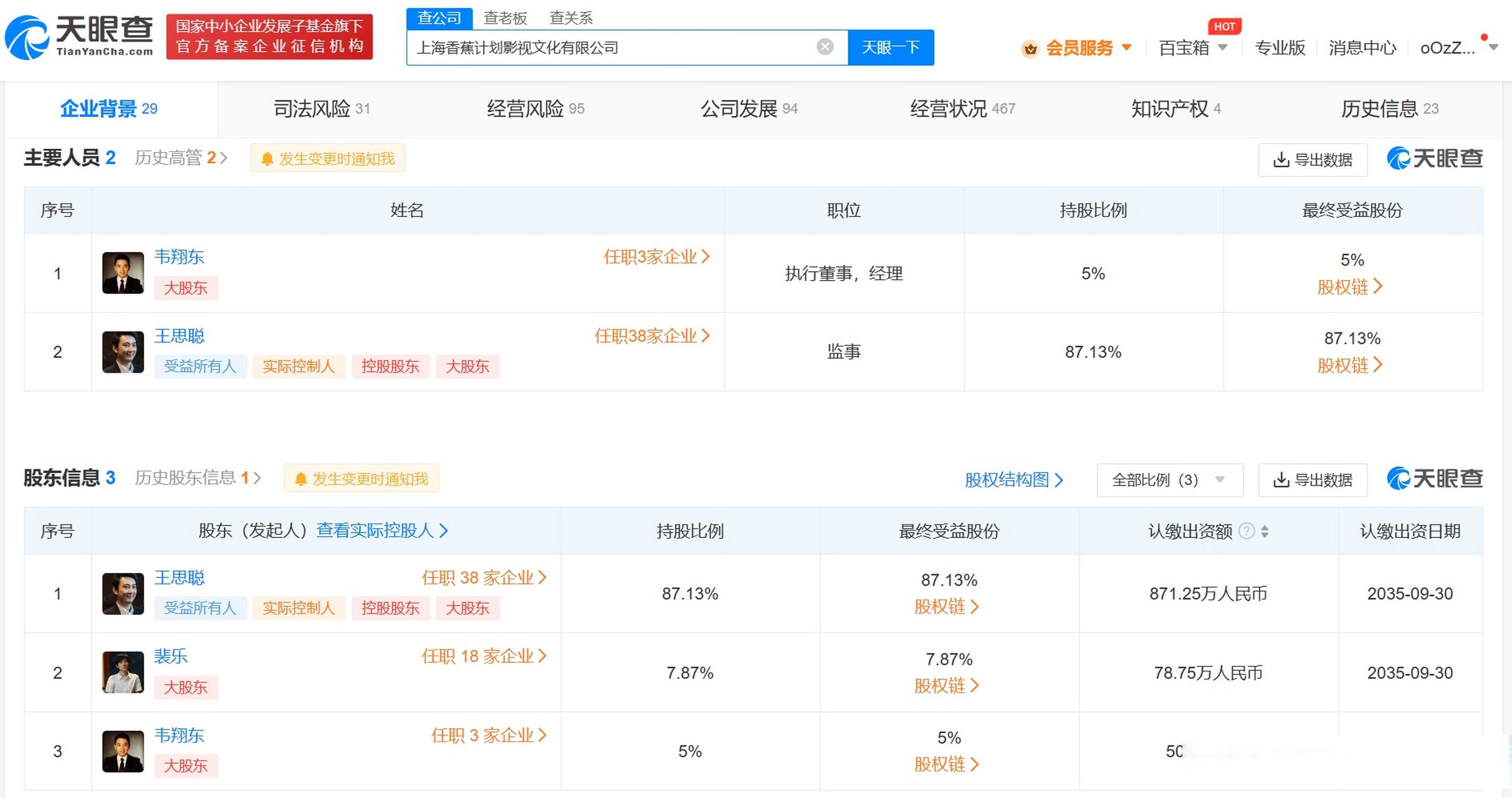 王思聪持股公司遭遇强执，背后的故事与教训