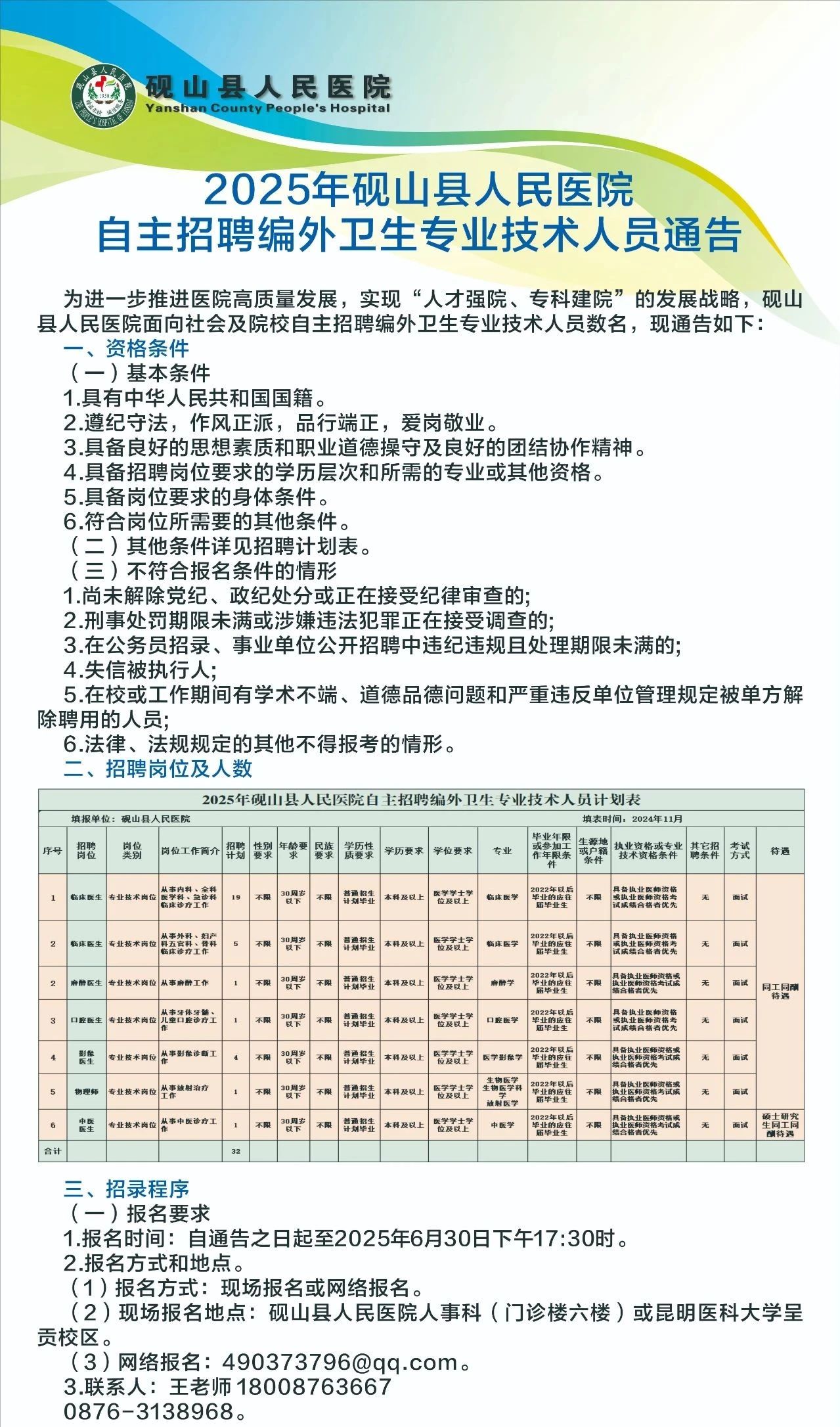 事业单位医疗岗位招聘条件详解及要求